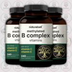 NatureBell Methylated B Complex Vitamins - 240 Vegetarian Capsules in Bangladesh Image 02