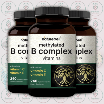 NatureBell Methylated B Complex Vitamins - 240 Vegetarian Capsules in Bangladesh Image 02