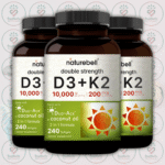 NatureBell Vitamin D3 - 10,000 IU + K2 - 200mcg - 240 Softgels in Bangladesh Image 02