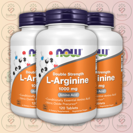 NOW Double Strength L-Arginine - 1000 mg - 120 Tablets in Bangladesh Image 02