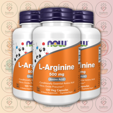 NOW L-Arginine - 500 mg - 100 Veg Capsules in Bangladesh Image 02