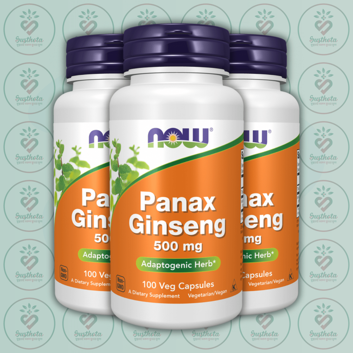 Now Panax Ginseng - 500 Mg - 100 Veg Capsules In Bangladesh Image 02 Now Panax Ginseng - 500 Mg - 100 Veg Capsules In Bangladesh Image 02