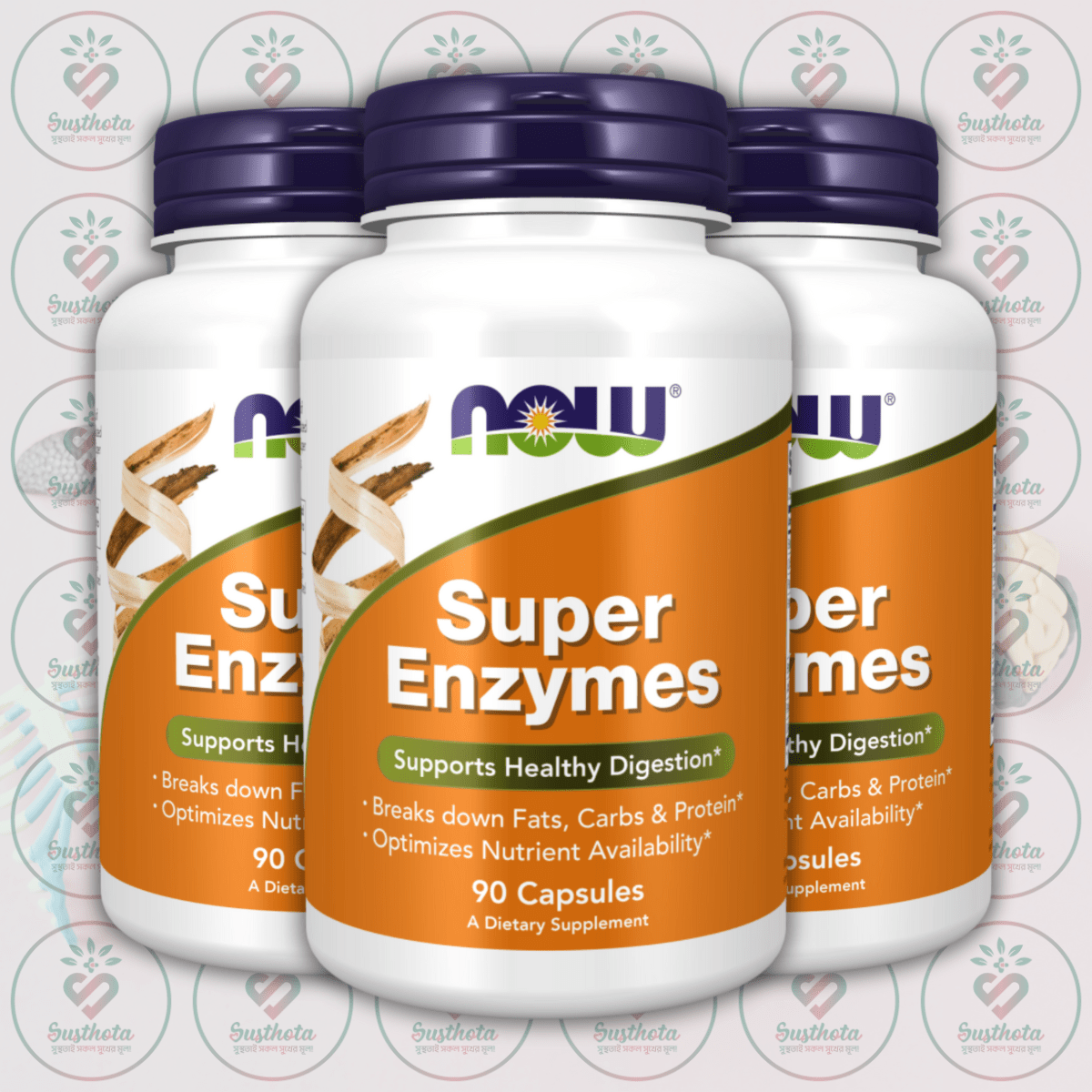 Now Super Enzymes - 90 Capsules In Bangladesh Image 02 Now Super Enzymes - 90 Capsules In Bangladesh Image 02
