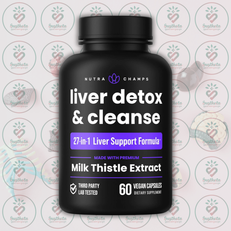 Nutrachamps Liver Detox &Amp; Cleanse - 60 Vegan Capsules In Bangladesh Image 01
