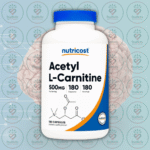 Nutricost Acetyl L-Carnitine - 500mg - 180 Capsules in Bangladesh Image 01