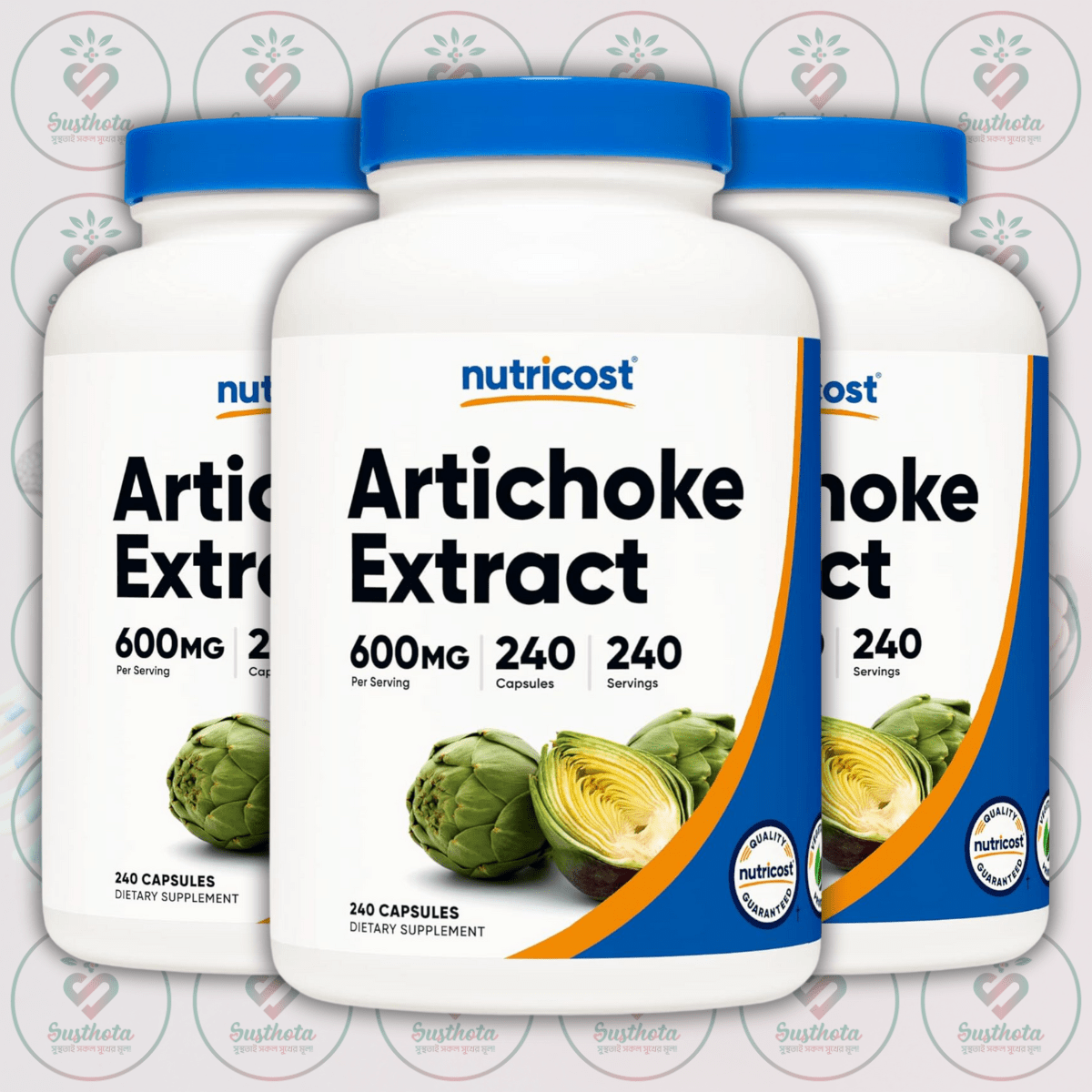 Nutricost Artichoke Extract - 600Mg - 240 Vegetarian Capsules In Bangladesh Image 02 Nutricost Artichoke Extract - 600Mg - 240 Vegetarian Capsules In Bangladesh Image 02