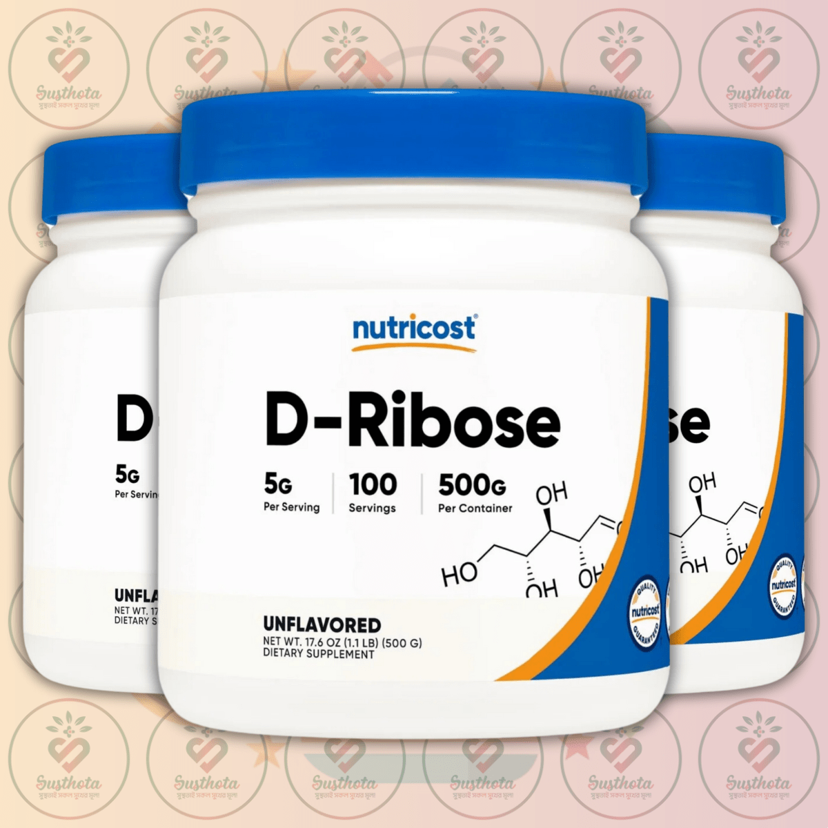 Nutricost D-Ribose Powder - 500G In Bangladesh Image 02 Nutricost D-Ribose Powder - 500G In Bangladesh Image 02