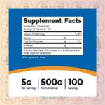 Nutricost D-Ribose Powder - 500g in Bangladesh Supplement Facts