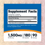 Nutricost L-Citrulline - 1500mg - 180 Capsules in Bangladesh Supplement Facts