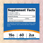 Nutricost L-Citrulline - 2500mg - 120 Tablets in Bangladesh Supplement Facts