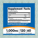 Nutricost Shilajit - 1000mg - 120 Capsules in Bangladesh Supplement Facts
