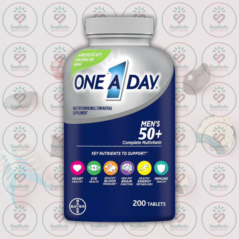 One A Day Men’s 50+ Complete Daily Multivitamin - 200 Tablets In Bangladesh Image 01