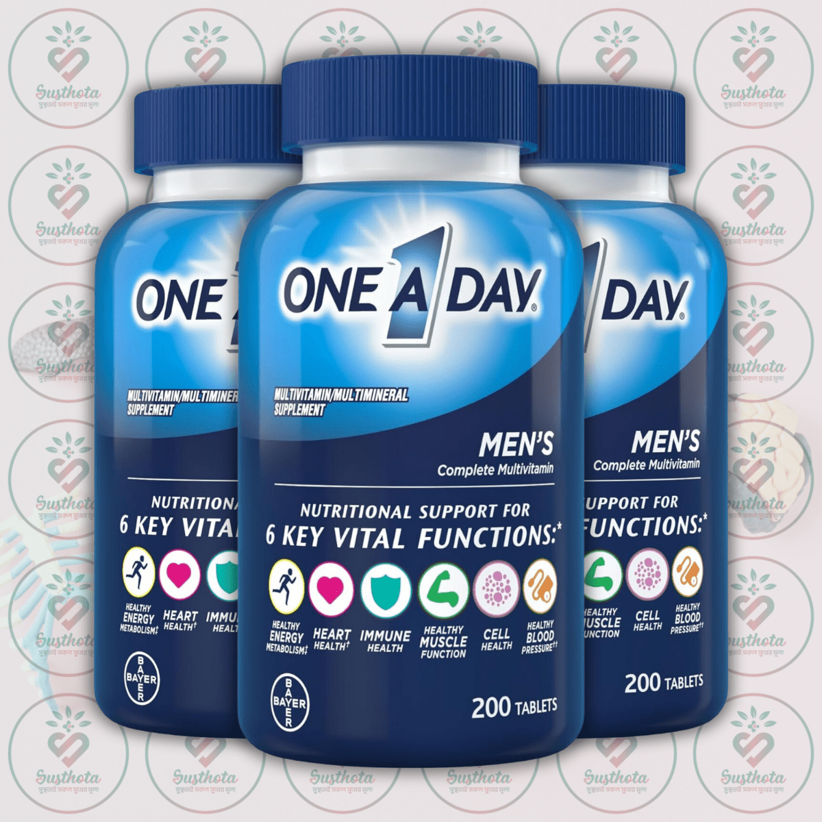 One A Day Men’s Complete Daily Multivitamin - 200 Tablets In Bangladesh Image 02 One A Day Men’s Complete Daily Multivitamin - 200 Tablets In Bangladesh Image 02