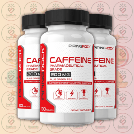 Piping Rock Caffeine with Green Tea - 200mg - 100 Tablets in Bangladesh Image 02