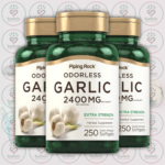 Piping Rock Odorless Garlic - 2400mg - 250 Quick Release Softgels in Bangladesh Image 02
