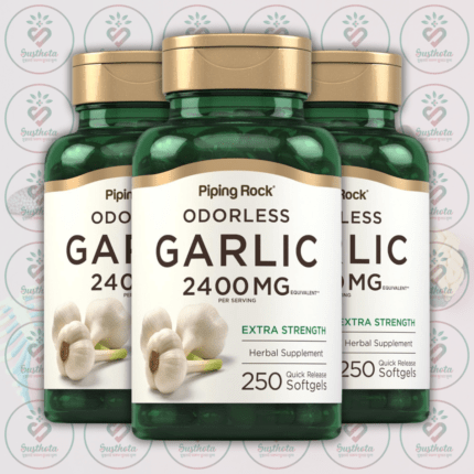 Piping Rock Odorless Garlic - 2400mg - 250 Quick Release Softgels in Bangladesh Image 02