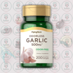Piping Rock Odorless Garlic - 500mg - 200 Quick Release Softgels in Bangladesh Image 01