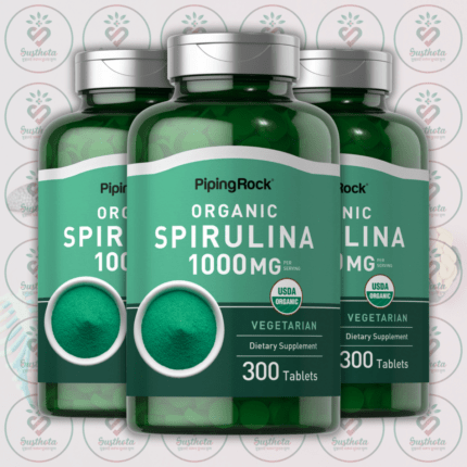 Piping Rock Organic Spirulina - 1000mg - 300 Vegetarian Tablets in Bangladesh Image 02