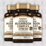 Piping Rock Premium Mushroom Complex - 2750mg - 150 Vegetarian Capsules in Bangladesh Image 02