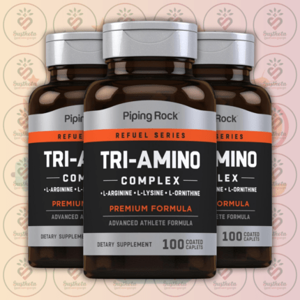 Piping Rock Tri Amino Complex L-Arginine L-Ornithine L-Lysine - 100 Coated Caplets in Bangladesh Image 02