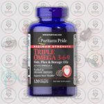 Puritan's Pride Maximum Strength Triple Omega 3-6-9 Fish, Flax & Borage Oils - 120 Rapid Release Softgels in Bangladesh Image 01