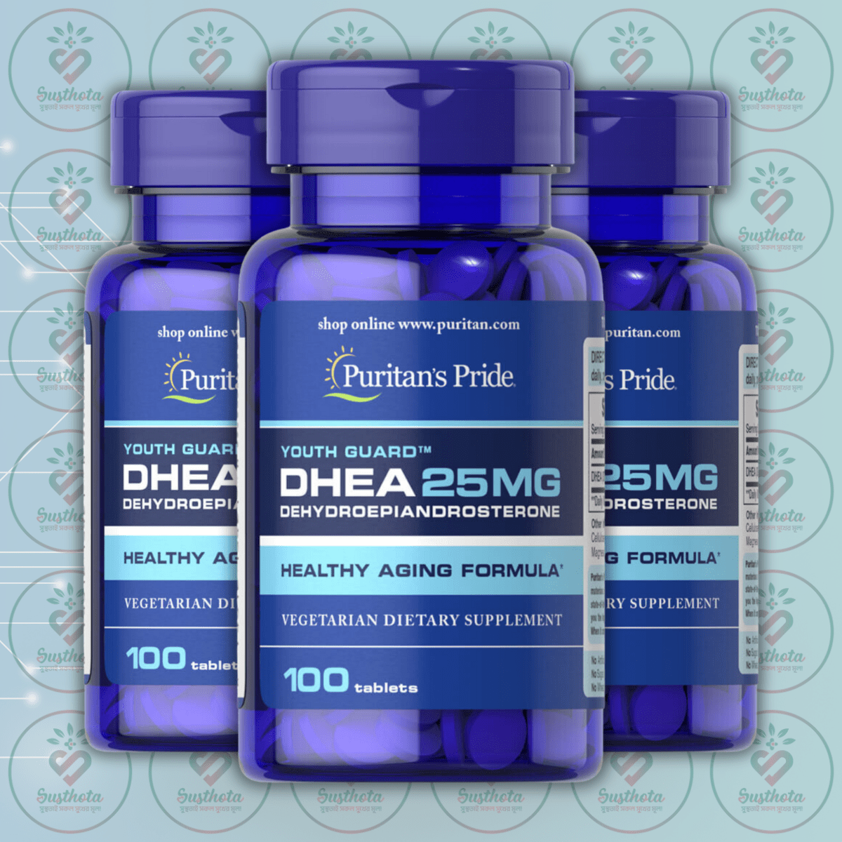 Puritan's Pride Dhea - 25Mg - 100 Tablets In Bangladesh Image 02 Puritan's Pride Dhea - 25Mg - 100 Tablets In Bangladesh Image 02