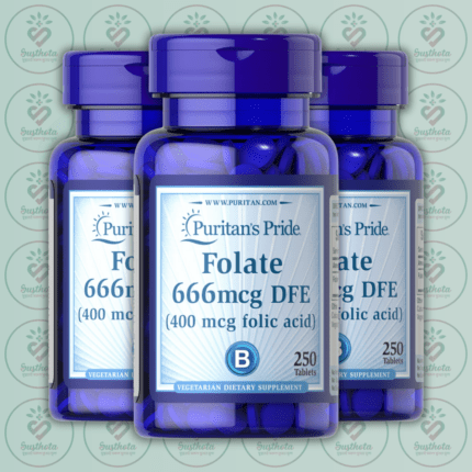 Puritan's Pride Folate - 666mcg DFE (Folic Acid 400mcg) - 250 Tablets in Bangladesh Image 02