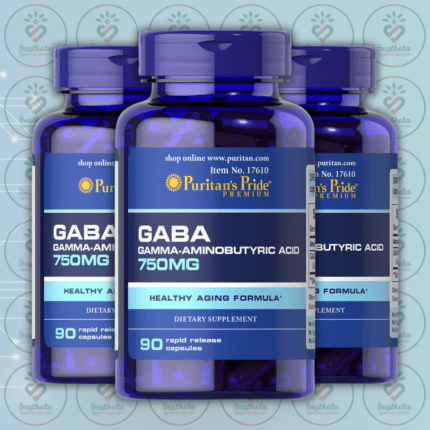 Puritan's Pride GABA (Gamma Aminobutyric Acid) - 750mg - 90 Rapid Release Capsules in Bangladesh Image 02