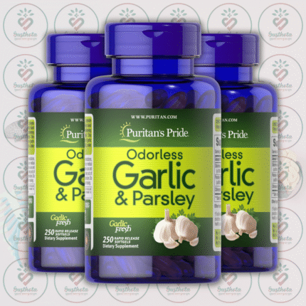 Puritan's Pride Odorless Garlic & Parsley - 500mg _ 100mg - 250 Rapid Release Softgels in Bangladesh Image 02