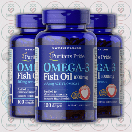 Puritan's Pride Omega-3 Fish Oil - 1000mg - 100 Rapid Release Softgels in Bangladesh Image 02