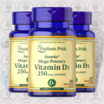 Puritan's Pride Sunvite Mega-Potency Vitamin D3 250 mcg (10,000 IU) - 100 Rapid Release Softgels in Bangladesh Image 02