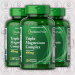 Puritan's Pride Triple Magnesium Complex - 400mg - 120 Rapid Release Capsules in Bangladesh Image 02