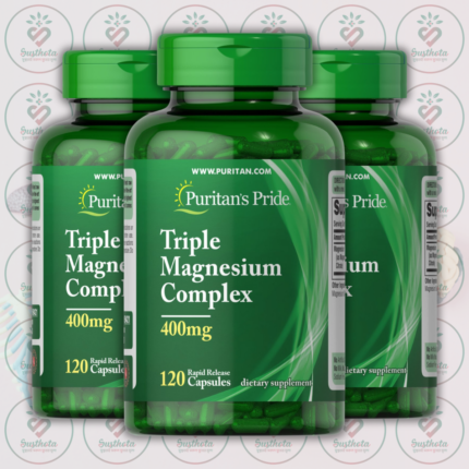 Puritan's Pride Triple Magnesium Complex - 400mg - 120 Rapid Release Capsules in Bangladesh Image 02