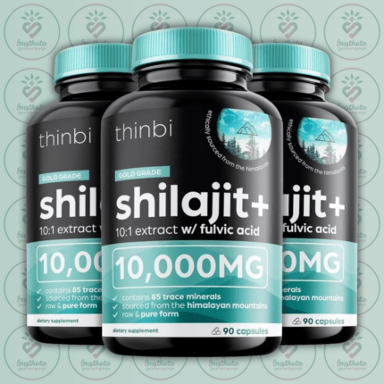 Thinbi Gold Grade Pure Himalayan Shilajit - 10000mg - 90 Capsules in Bangladesh Image 02