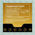 Wellness LabsRX Shilajit - 15000mg - 120 Veggie Capsules in Bangladesh Supplement Facts