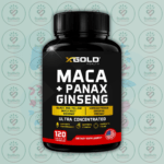 X Gold Health Maca Root + Korean Panax Ginseng - 10000mg _ 1400mg - 120 Veggie Capsules in Bangladesh Image 01