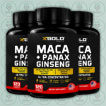 X Gold Health Maca Root + Korean Panax Ginseng - 10000mg _ 1400mg - 120 Veggie Capsules in Bangladesh Image 02