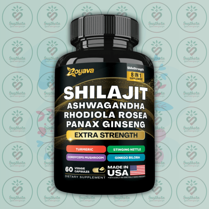 Zoyava Extra Strength Shilajit - 60 Veggie Capsules In Bangladesh Image 01