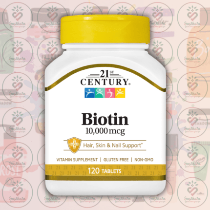 21st Century Biotin - 10000 mcg - 120 Tablets in Bangladesh Image 01