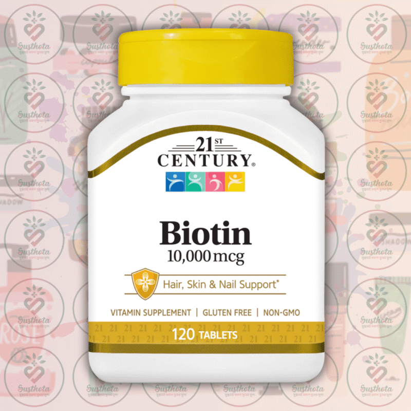 21St Century Biotin - 10000 Mcg - 120 Tablets In Bangladesh Image 01
