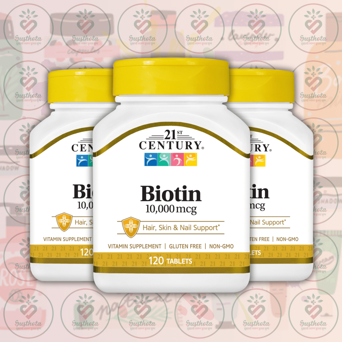 21St Century Biotin - 10000 Mcg - 120 Tablets In Bangladesh Image 02 21St Century Biotin - 10000 Mcg - 120 Tablets In Bangladesh Image 02