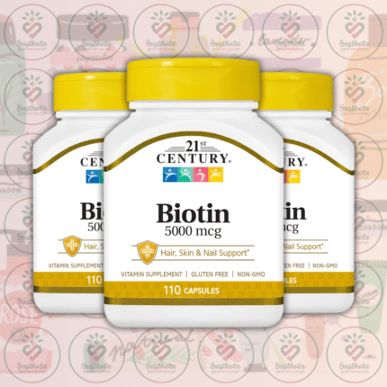 21st Century Biotin - 5000 mcg - 110 Capsules in Bangladesh Image 02