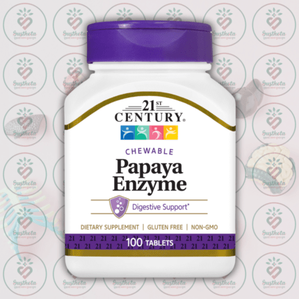 21st Century Papaya Enzyme - 100 Chewable Tablets in Bangladesh Image 01
