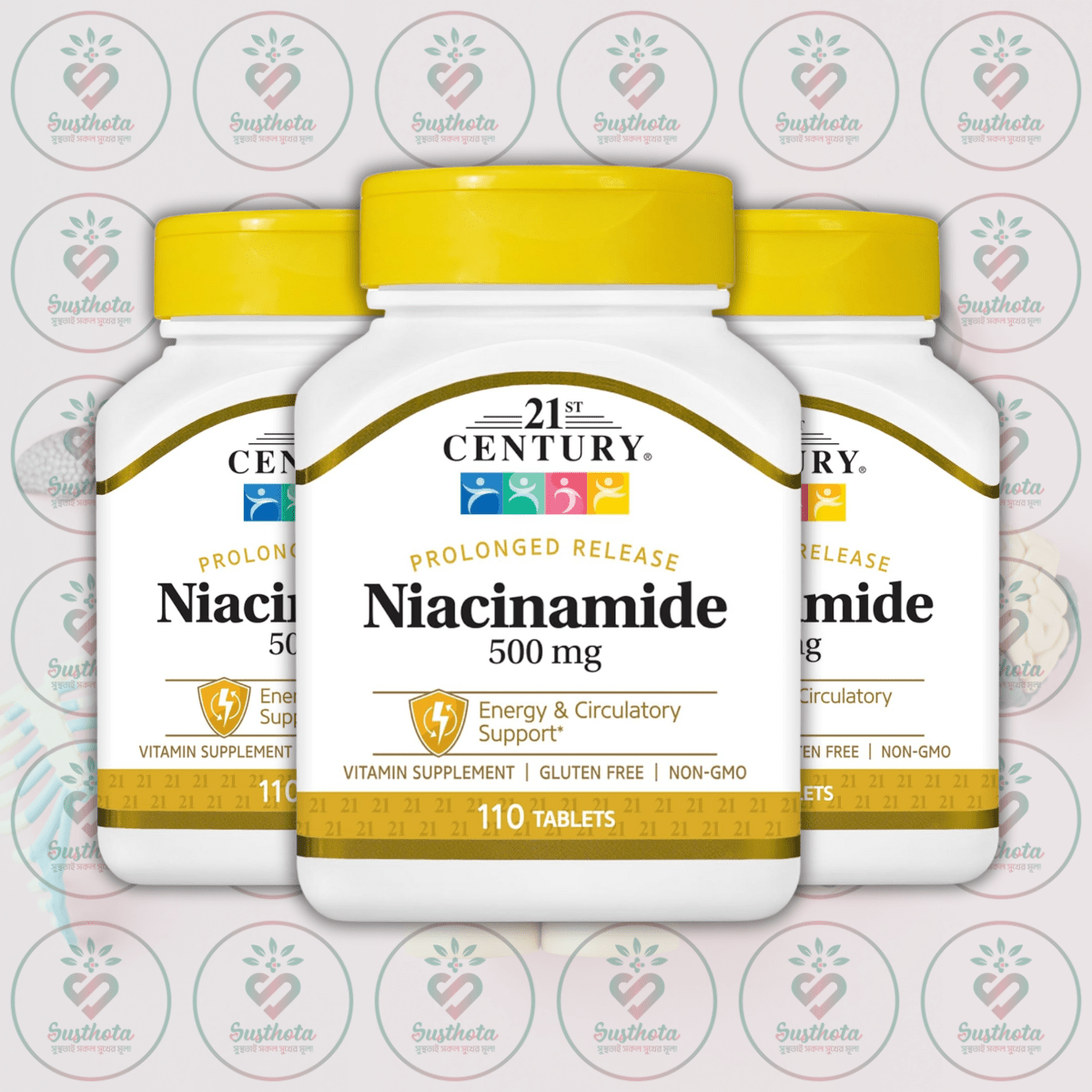 21St Century Prolonged Release Niacinamide - 500 Mg - 110 Tablets In Bangladesh Image 02 21St Century Prolonged Release Niacinamide - 500 Mg - 110 Tablets In Bangladesh Image 02