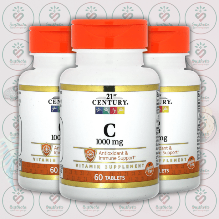 21St Century Vitamin C - 1000 Mg - 60 Tablets In Bangladesh Image 02
