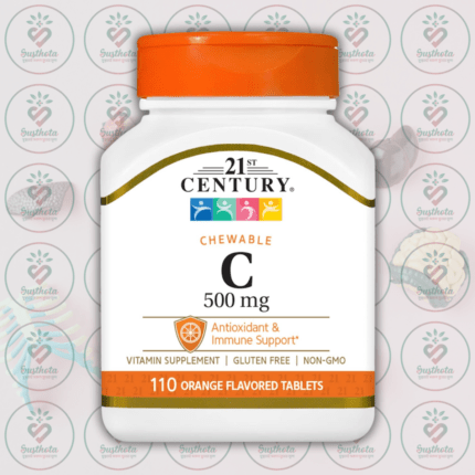 21st Century Vitamin C - 500 mg - 110 Orange Flavored Chewable Tablets in Bangladesh Image 01