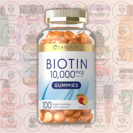 Carlyle Biotin Gummies - 10000 mcg - 100 Vegan Gummies in Bangladesh Image 01