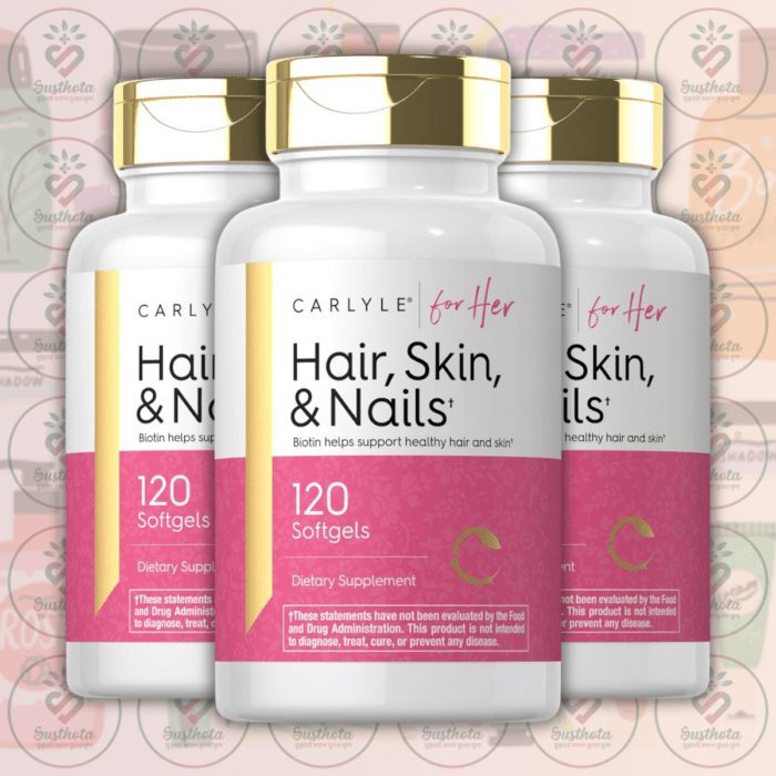 Carlyle Hair, Skin, And Nails - 120 Softgels In Bangladesh Image 02