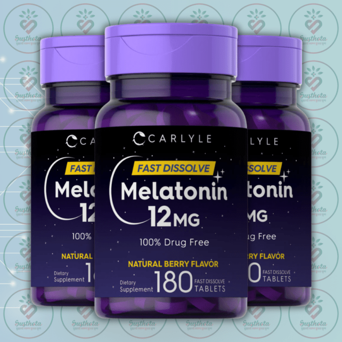 Carlyle Melatonin - 12 Mg - 180 Fast Dissolve Tablets In Bangladesh Image 02