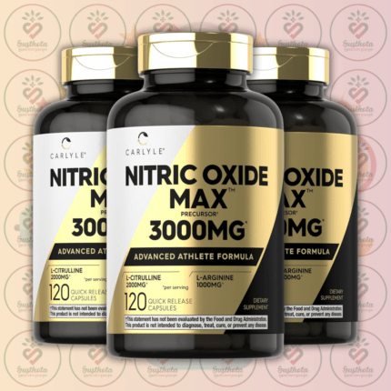 Carlyle Nitric Oxide MAX - 3000mg - 120 Quick Release Capsules in Bangladesh Image 02